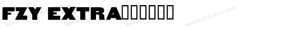 fzy extra字体转换